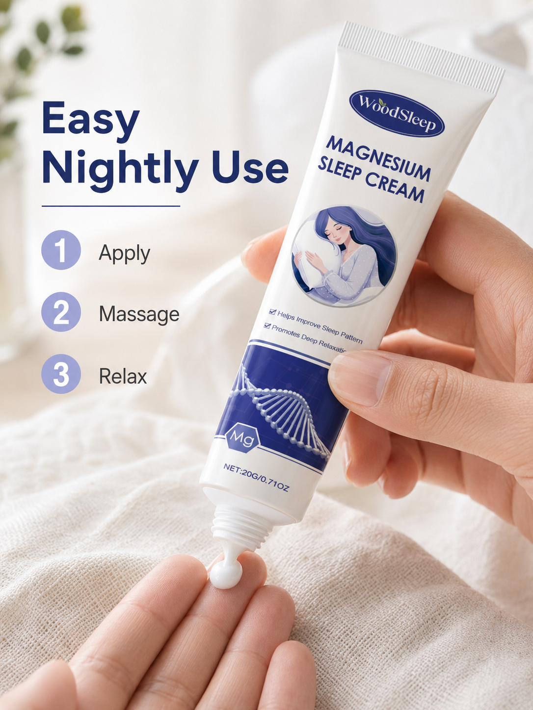 Magnesium Sleep Cream — Deeper, More Restorative Sleep