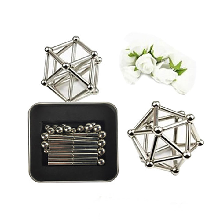 Magnetic Building Blocks for Calming Desk Creativity