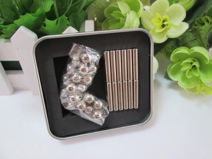 Magnetic Building Blocks for Calming Desk Creativity