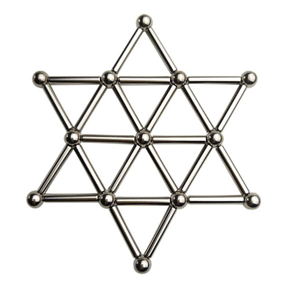 Magnetic Building Blocks for Calming Desk Creativity