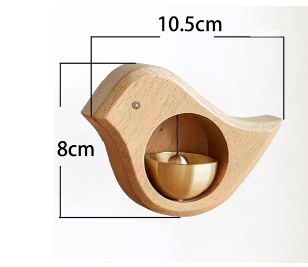 Magnetic Wooden Doorbell With Sweet Jingle Entryway Charm