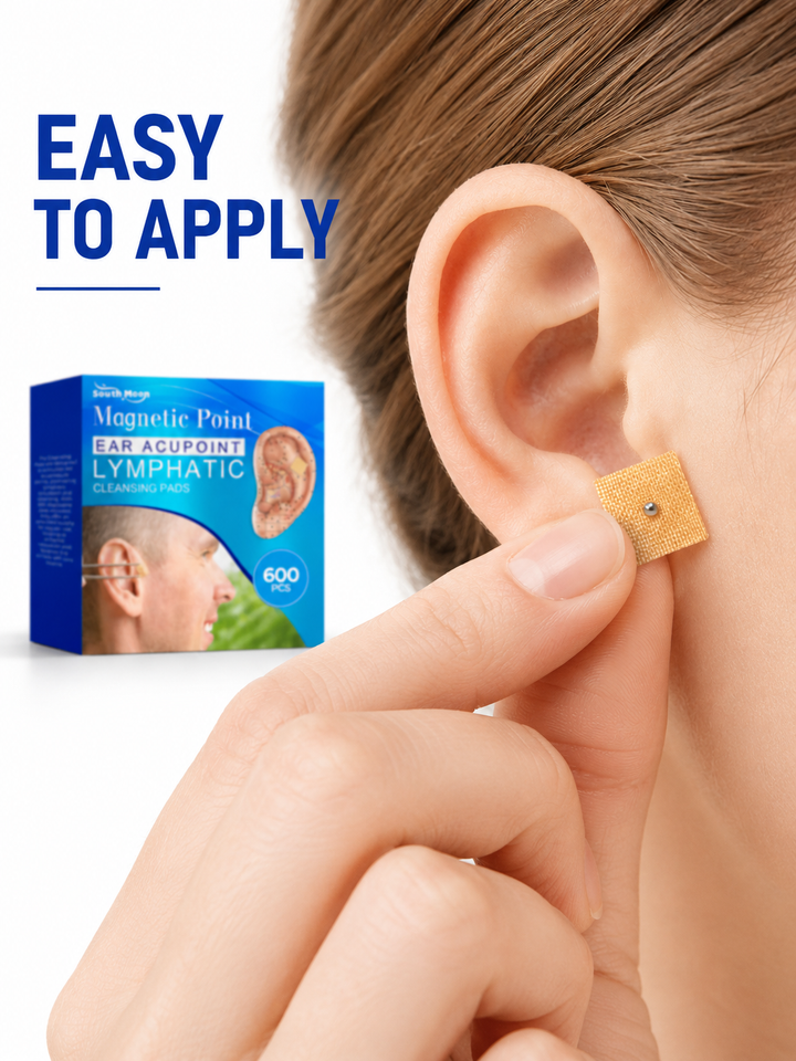 Ear Acupressure Lymphatic Patches – 600 Magnetic Pads