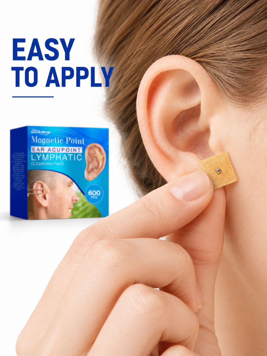 Ear Acupressure Lymphatic Patches – 600 Magnetic Pads