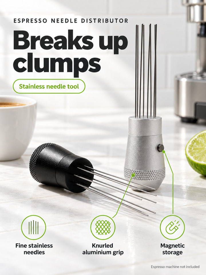 Magnetic Espresso Needle Distributor for Even Extraction