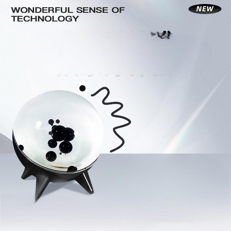 Music Reactive Magnetic Fluid Desk Light Ornament