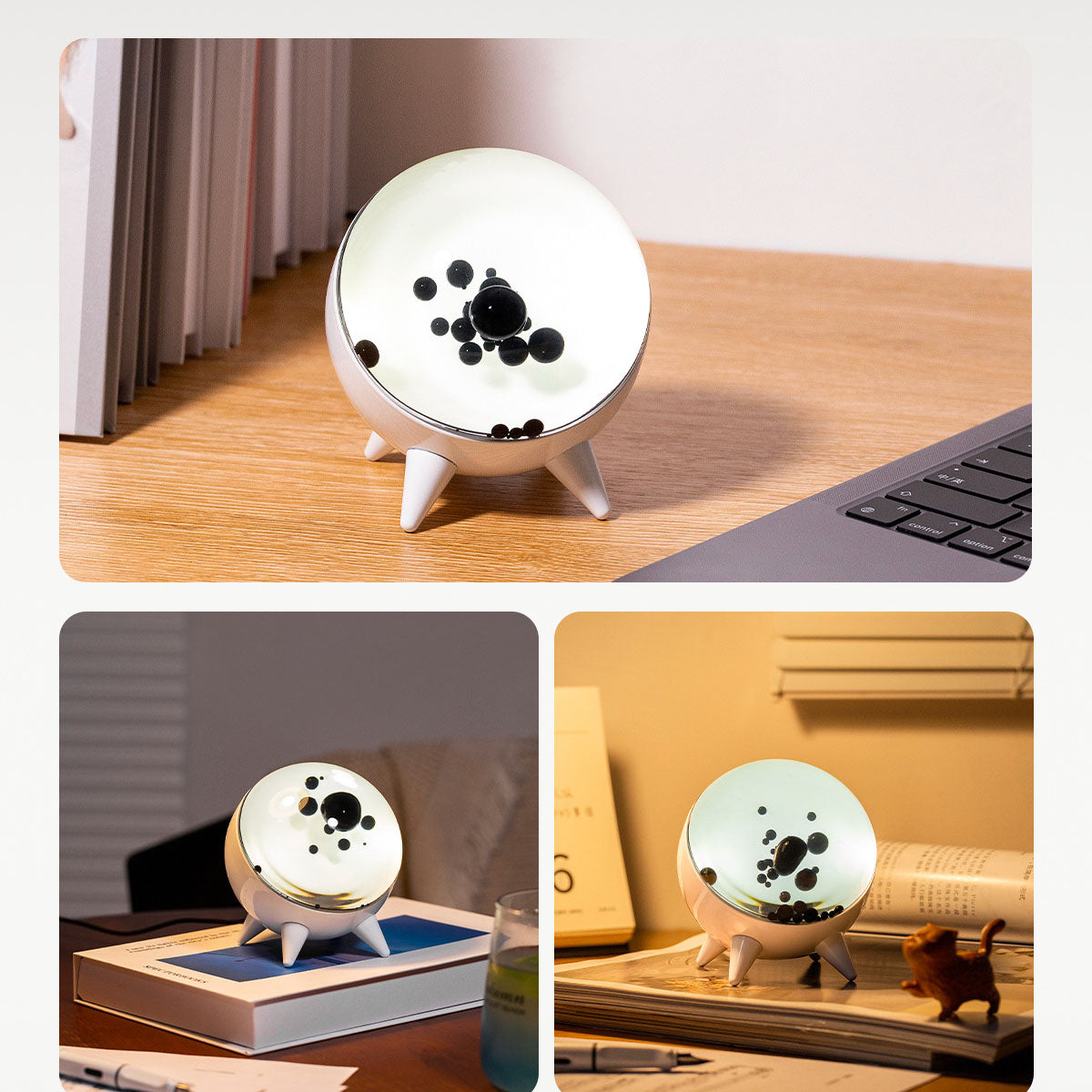 Music Reactive Magnetic Fluid Desk Light Ornament