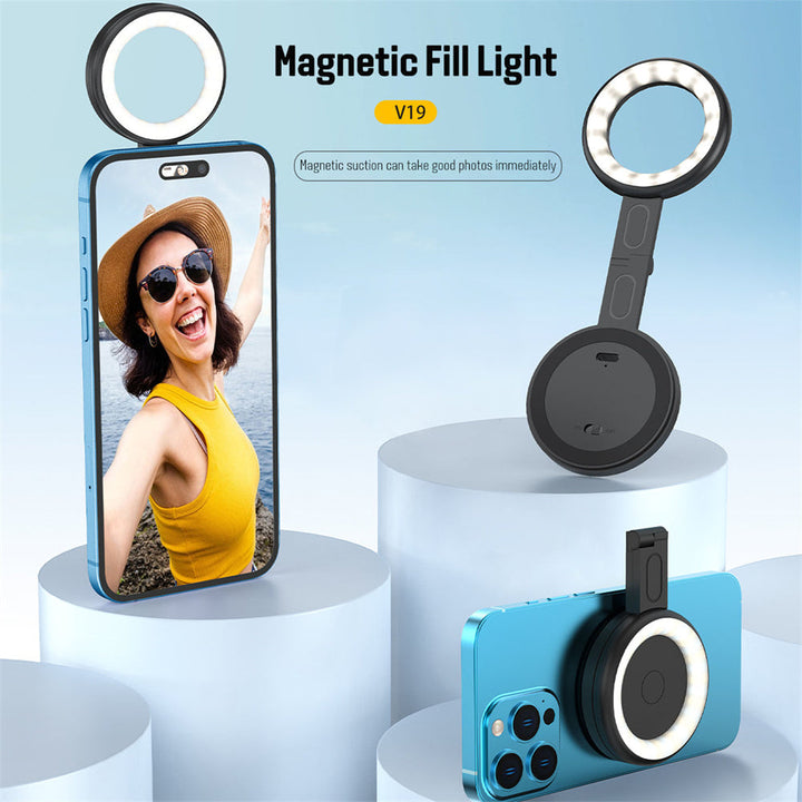 Magnetic Phone Fill Light: Brighter Selfies Anywhere