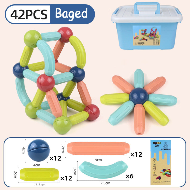 Magnetic Building Blocks for Creative STEM Play