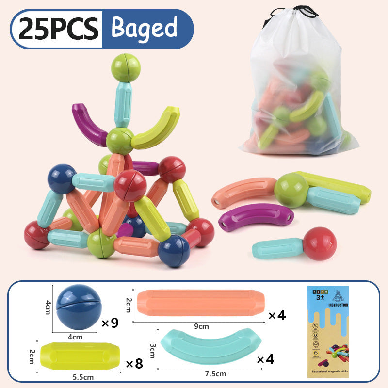 Magnetic Building Blocks for Creative STEM Play