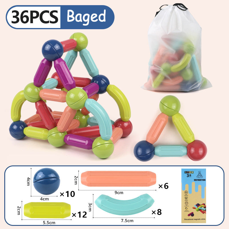 Magnetic Building Blocks for Creative STEM Play