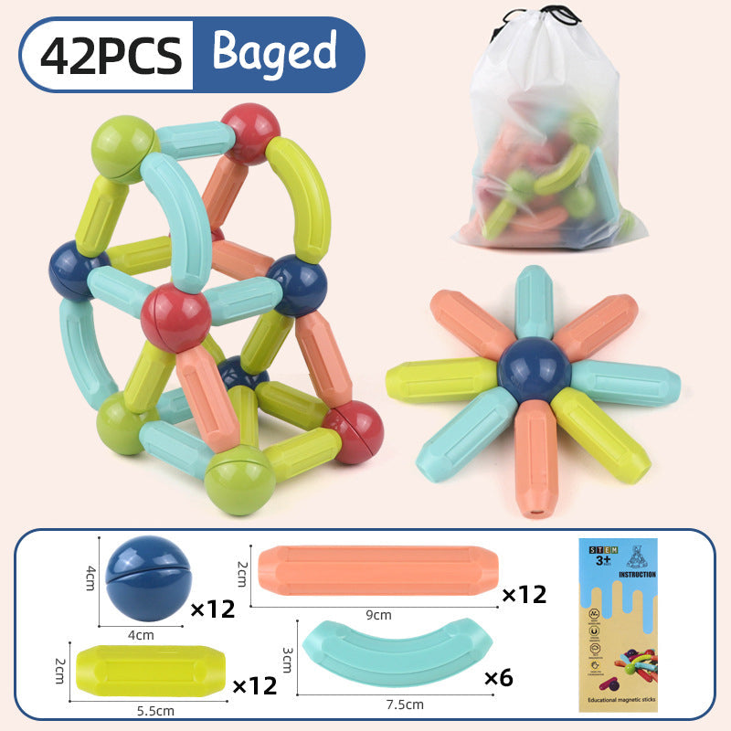 Magnetic Building Blocks for Creative STEM Play