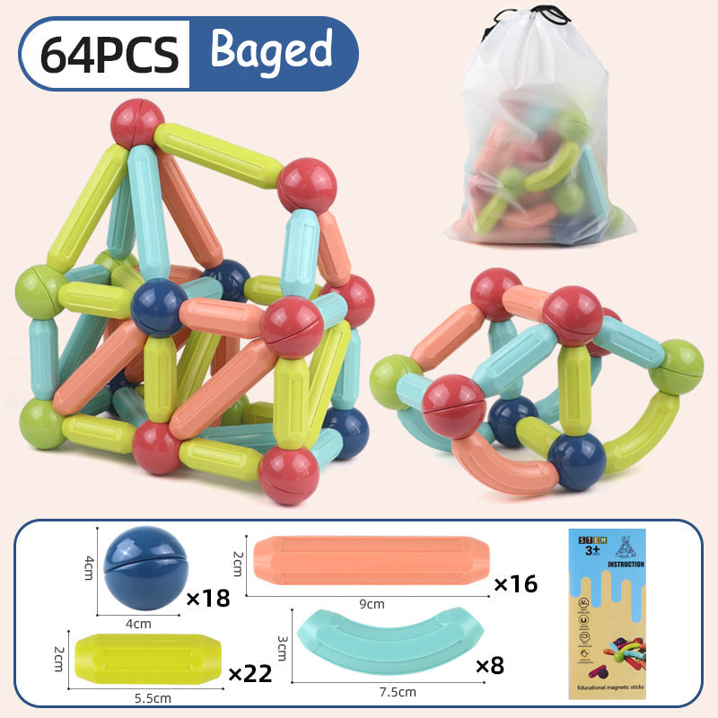 Magnetic Building Blocks for Creative STEM Play