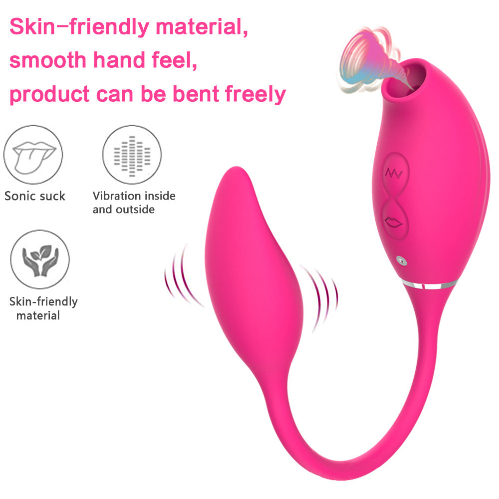Magnetic Suction Vibrator With Flexible Dual Ends