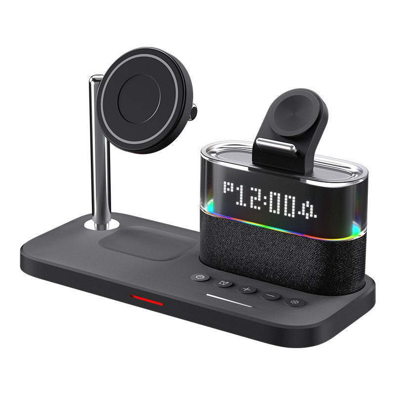 3-in-1 Wireless Charger Clock for iPhone and Apple Watch