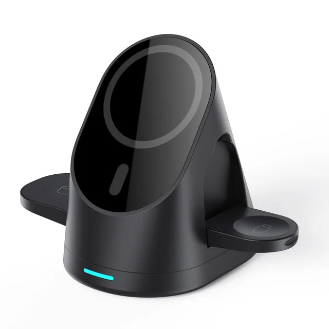 Magnetic 3-in-1 Wireless Charger Stand for iPhone & AirPods