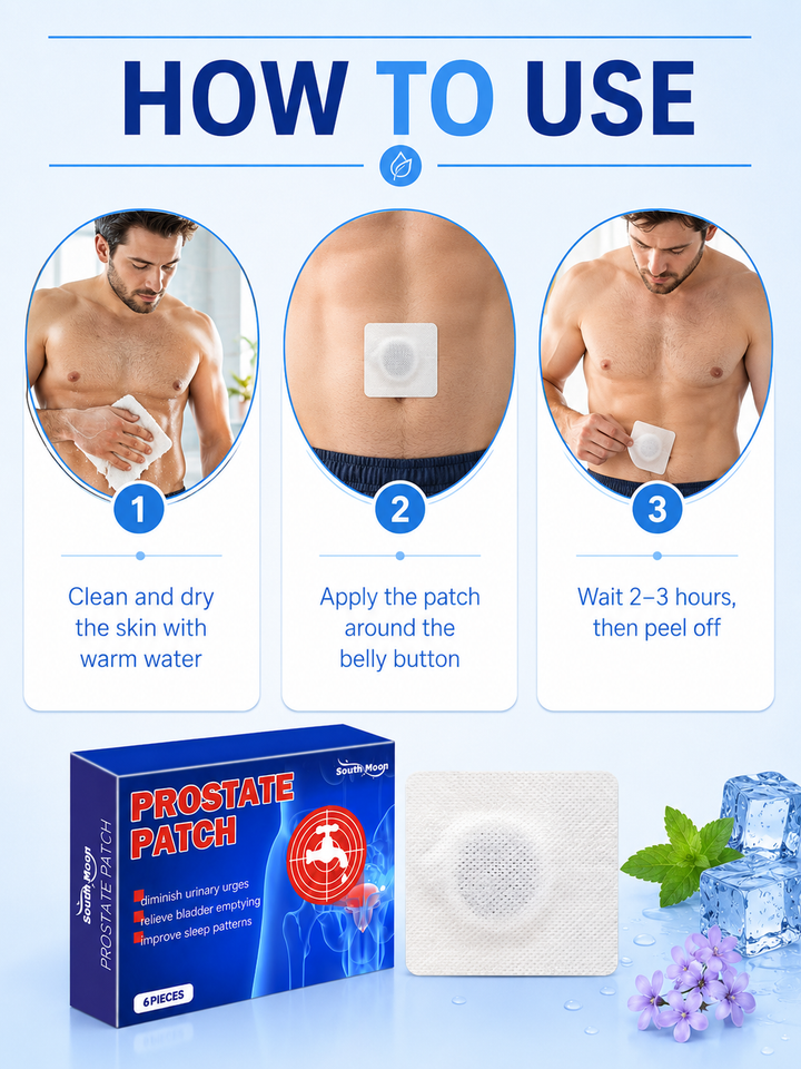 Male Body Care Patch — Natural Relief for Nighttime Urgency