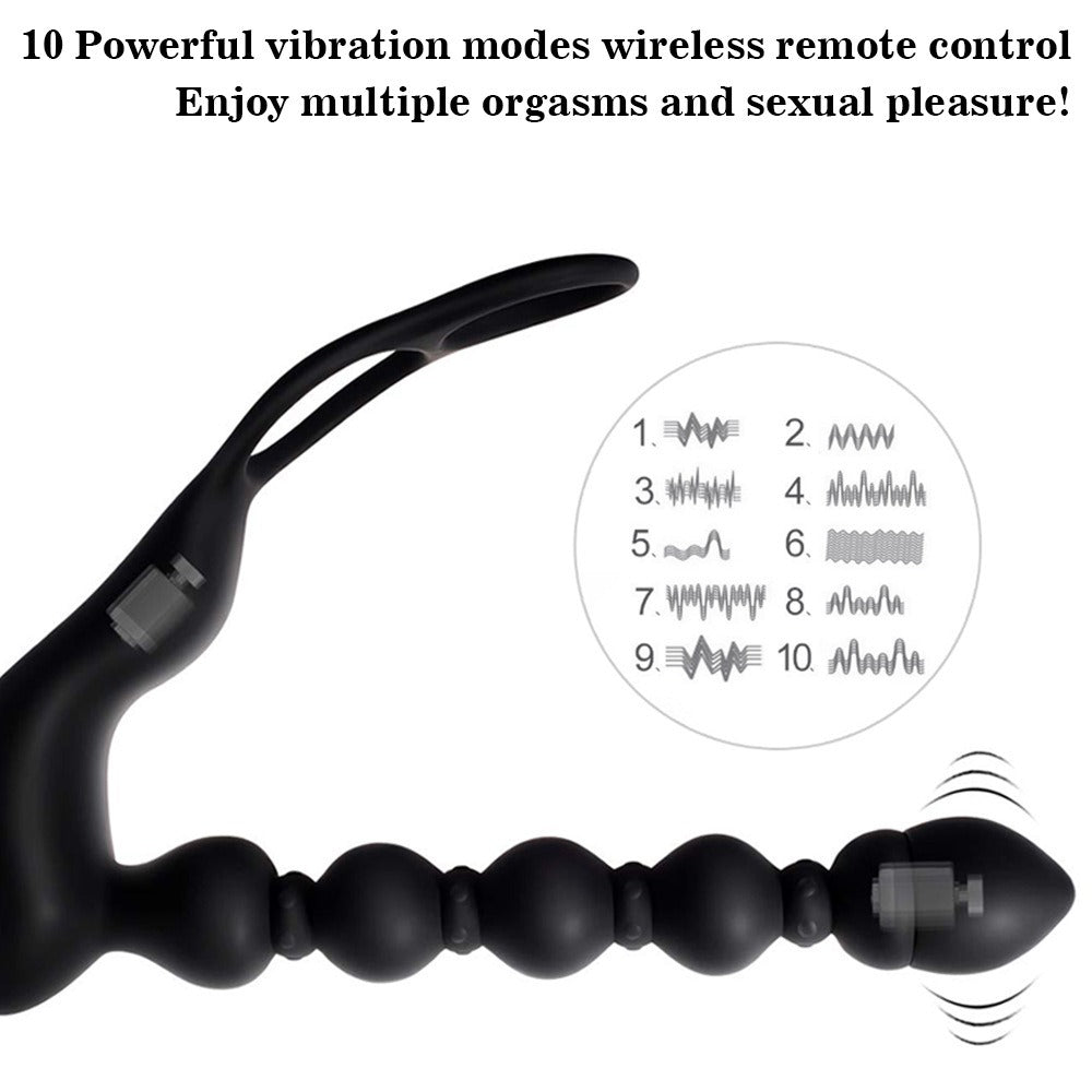 Anal Plug Vibrator with Heating and Remote Control