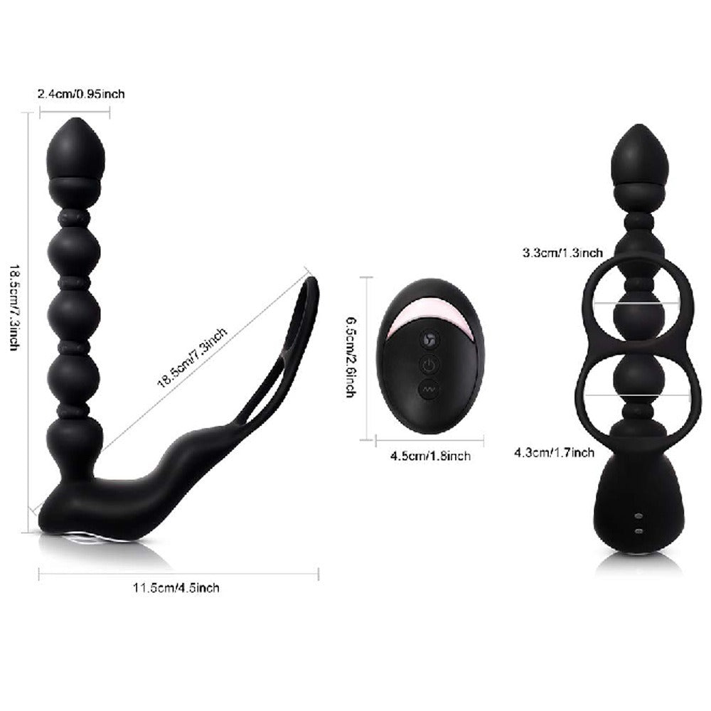 Anal Plug Vibrator with Heating and Remote Control