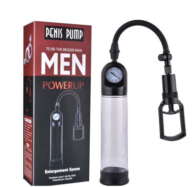 Penis Pump With Gauge for Controlled Vacuum Training