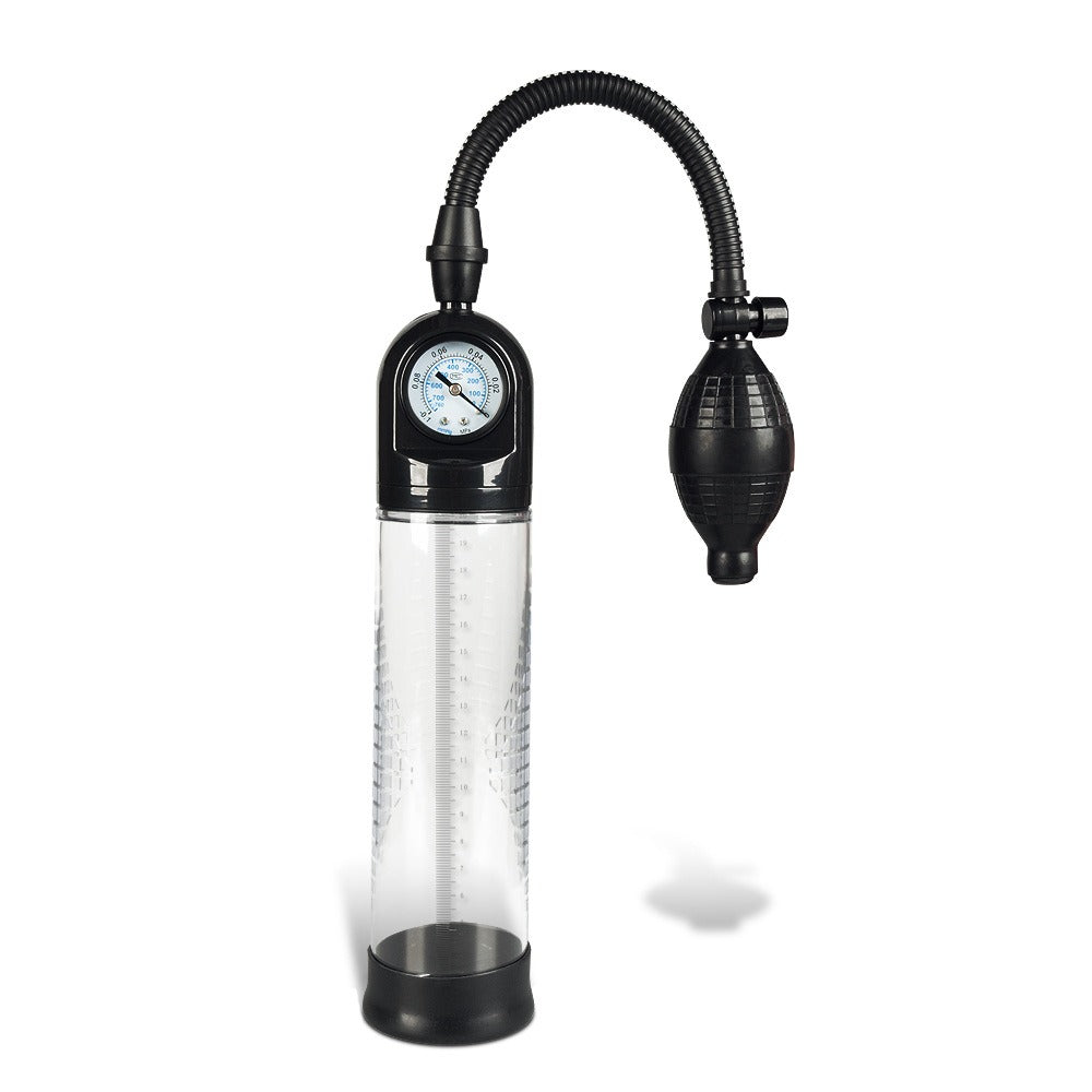 Penis Pump With Gauge for Controlled Vacuum Training