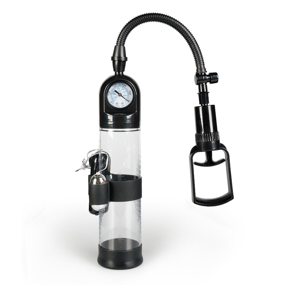 Penis Pump With Gauge for Controlled Vacuum Training
