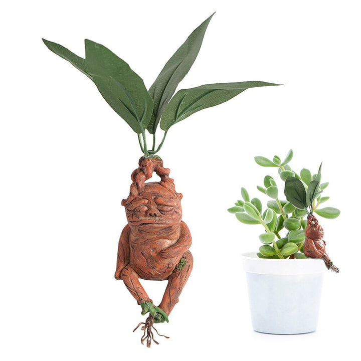 Mandrake Resin Ornament for Magical Plant Displays