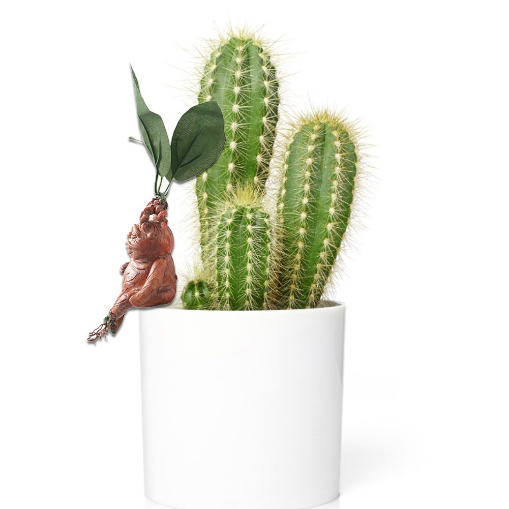 Mandrake Resin Ornament for Magical Plant Displays