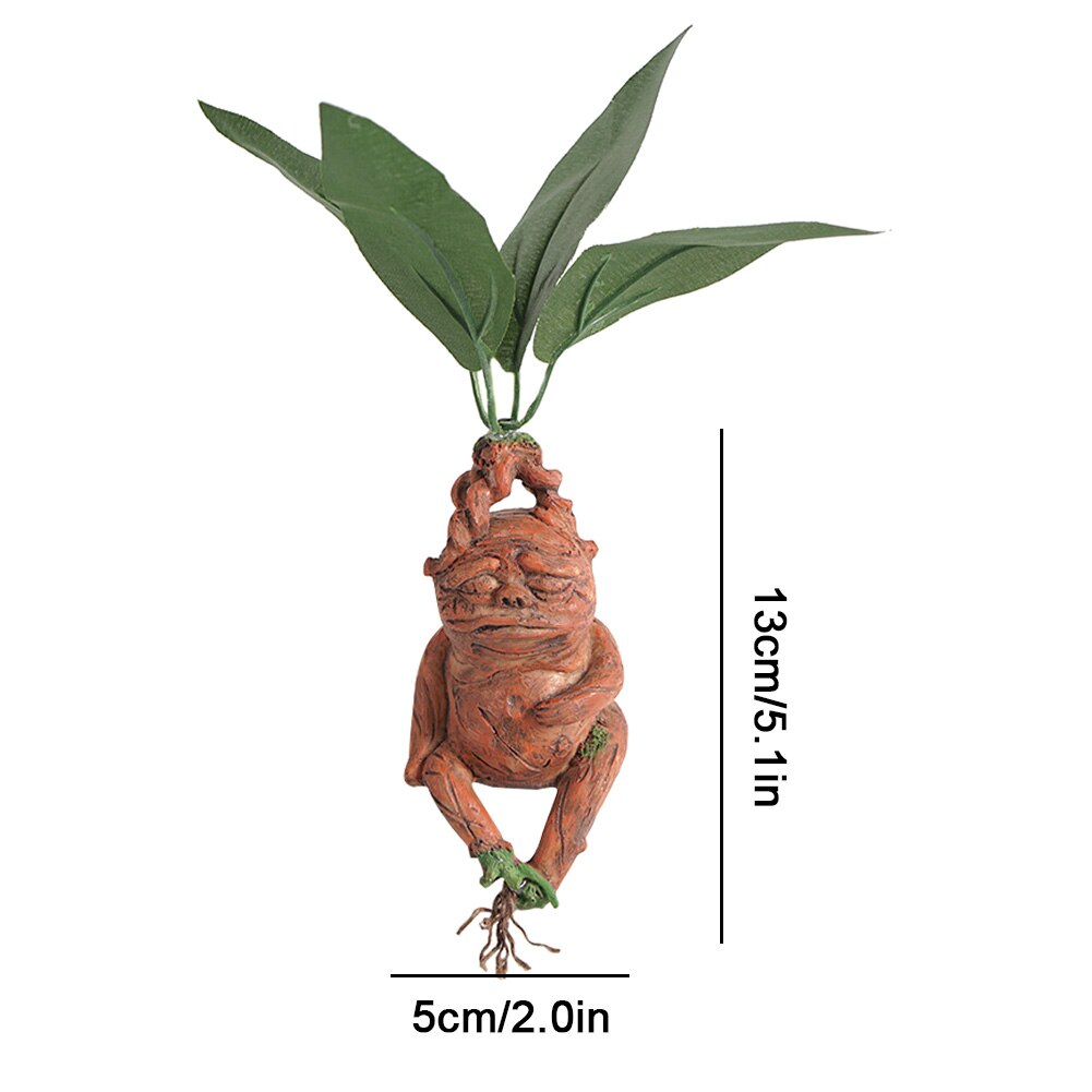 Mandrake Resin Ornament for Magical Plant Displays