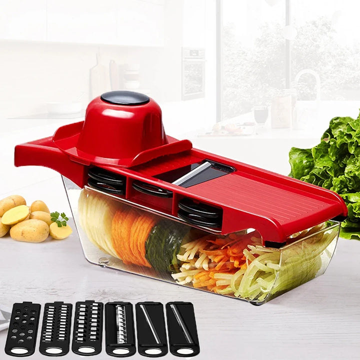 Mandoline Slicer with 6 Blades for Fast Vegetable Prep