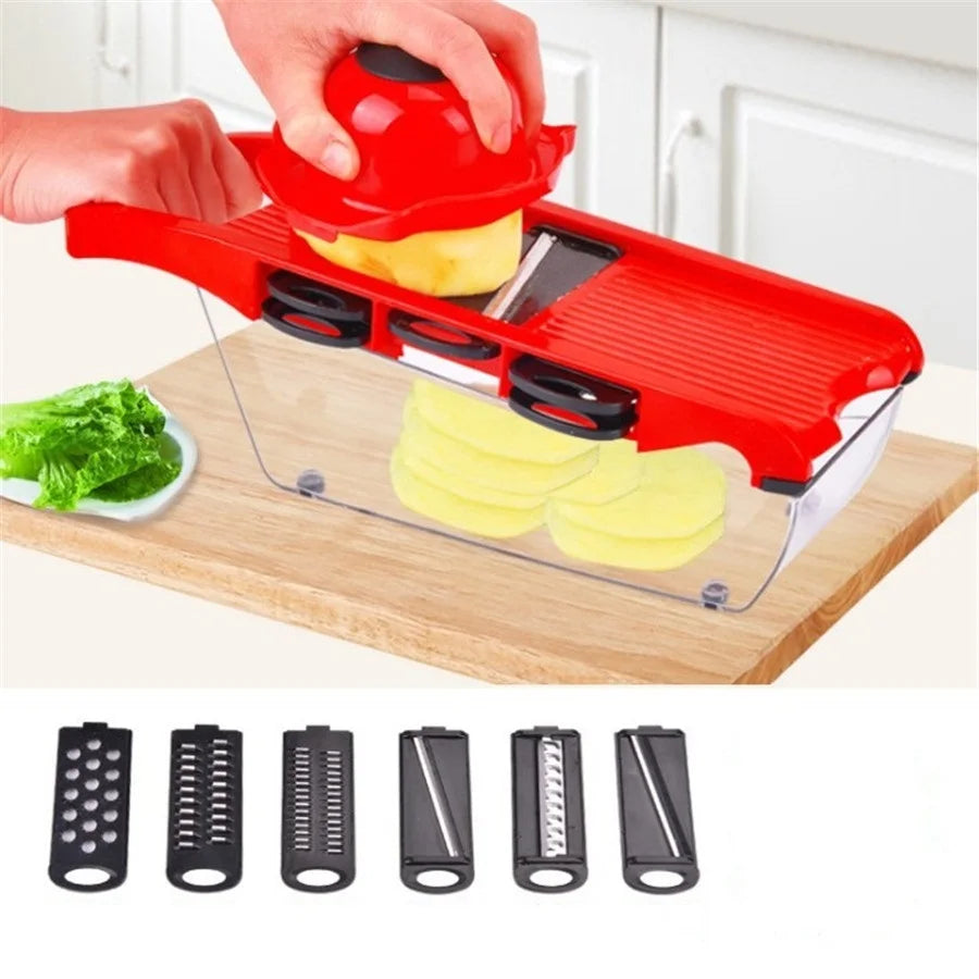 Mandoline Slicer with 6 Blades for Fast Vegetable Prep
