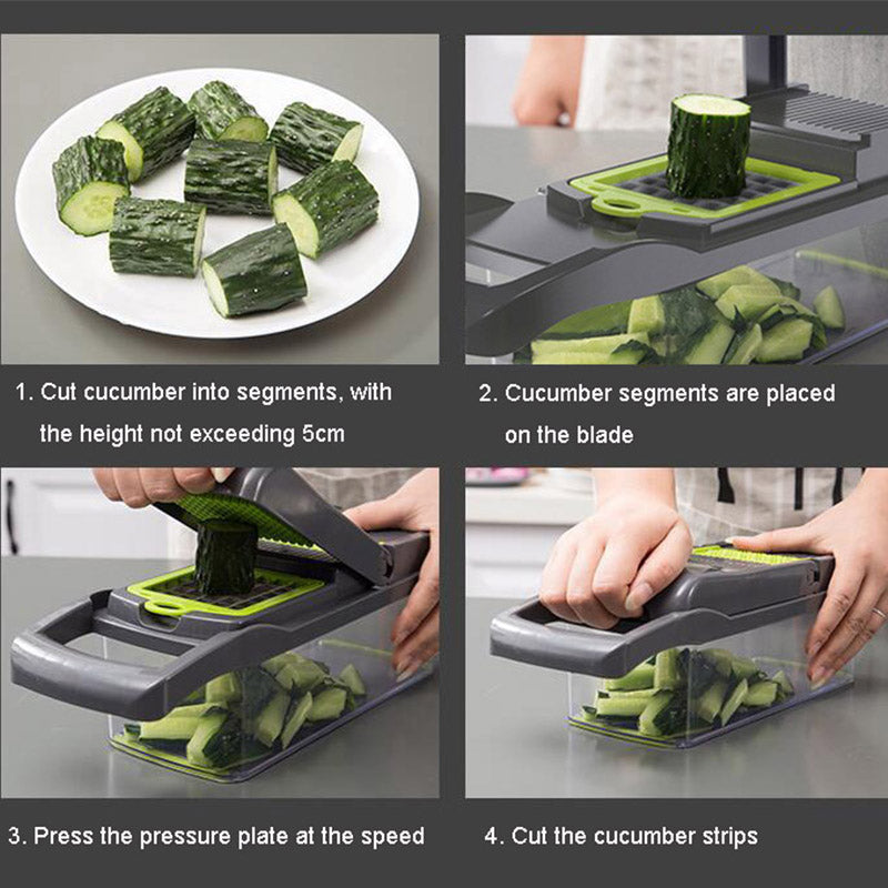 Vegetable Slicer and Dicer Set, 11 Pieces