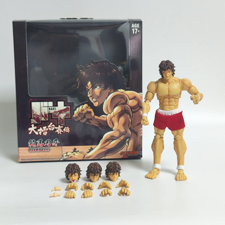 Manga Fighting Action Figure With Dynamic Poseability