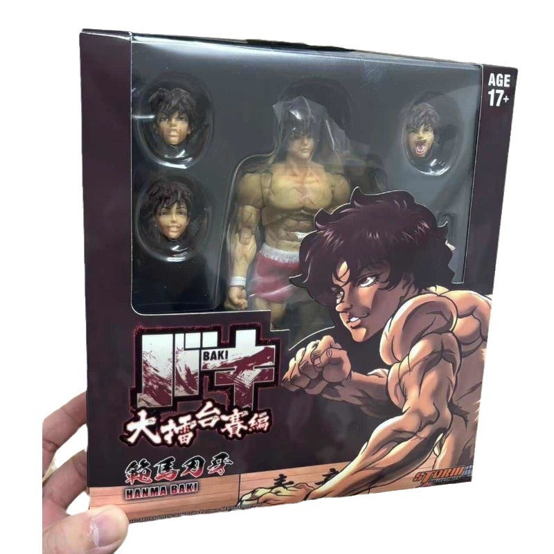 Manga Fighting Action Figure With Dynamic Poseability