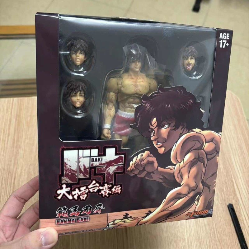 Manga Fighting Action Figure With Dynamic Poseability