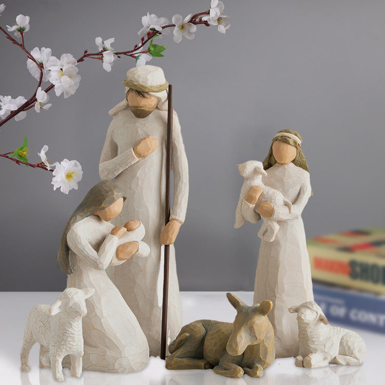 Six-Piece Nativity Set for a Meaningful Christmas Display