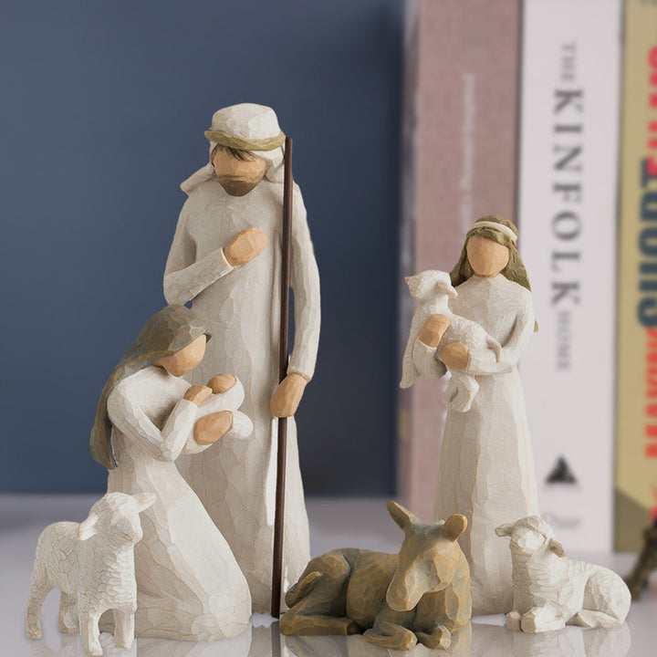 Six-Piece Nativity Set for a Meaningful Christmas Display