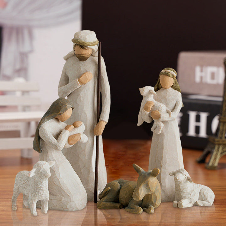 Six-Piece Nativity Set for a Meaningful Christmas Display