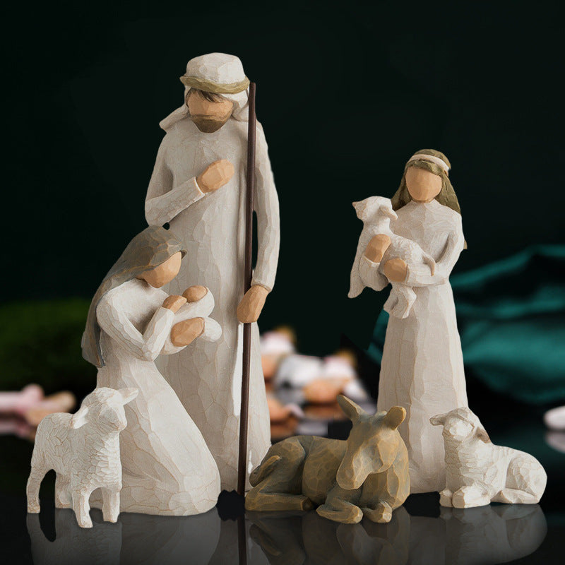 Six-Piece Nativity Set for a Meaningful Christmas Display