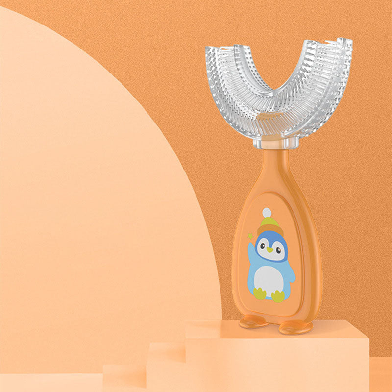 Kids U-Shaped Silicone Toothbrush for Easier Brushing