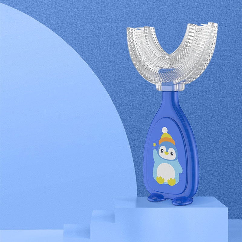 Kids U-Shaped Silicone Toothbrush for Easier Brushing