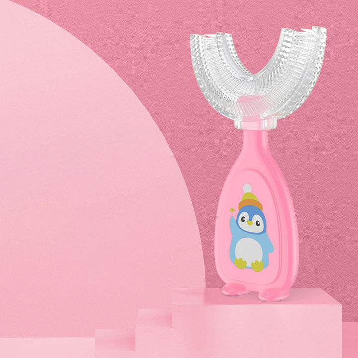Kids U-Shaped Silicone Toothbrush for Easier Brushing