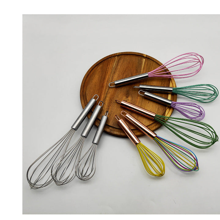 Manual Silicone Egg Beater with 6 Wires for Egg Whites