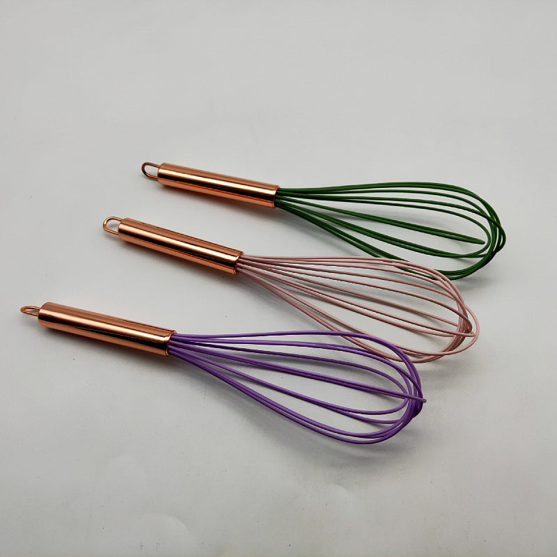 Manual Silicone Egg Beater with 6 Wires for Egg Whites