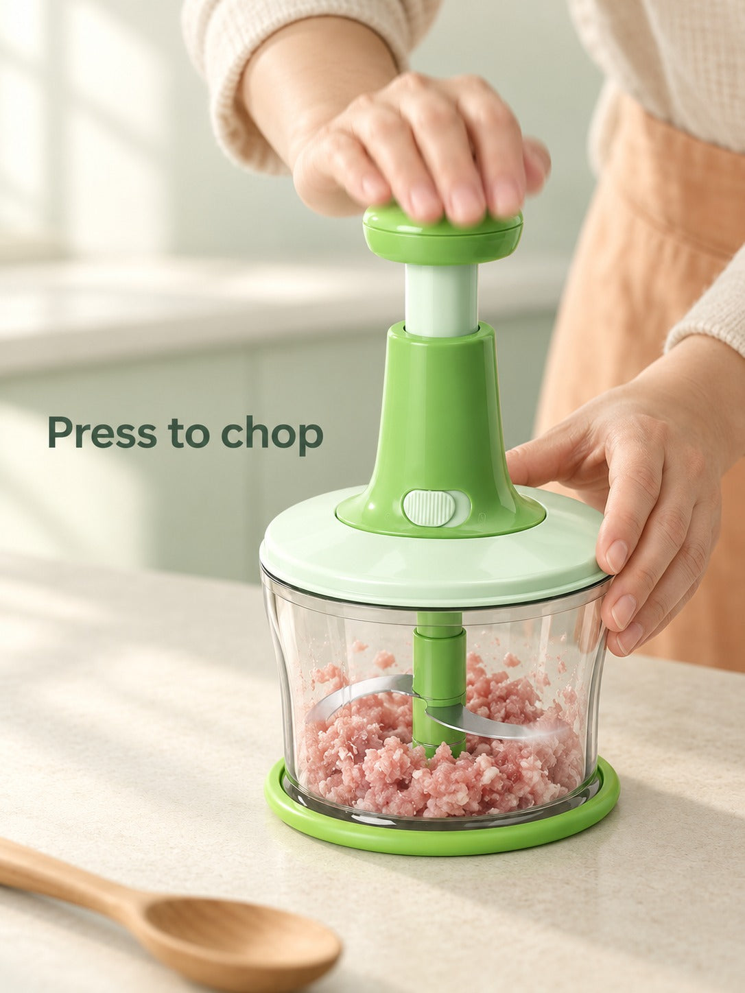 Manual Meat Grinder & Garlic Chopper for Dumplings