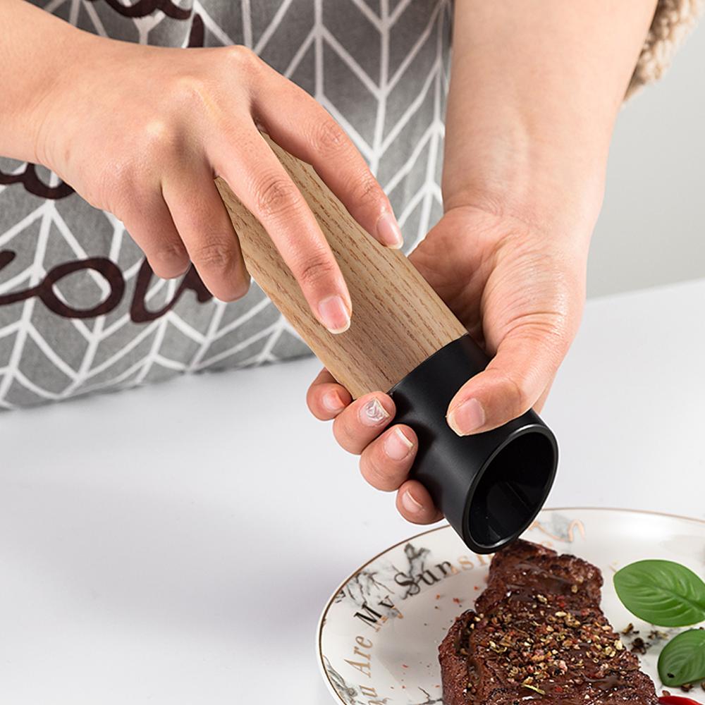 Wooden Salt and Pepper Grinder with Adjustable Coarseness