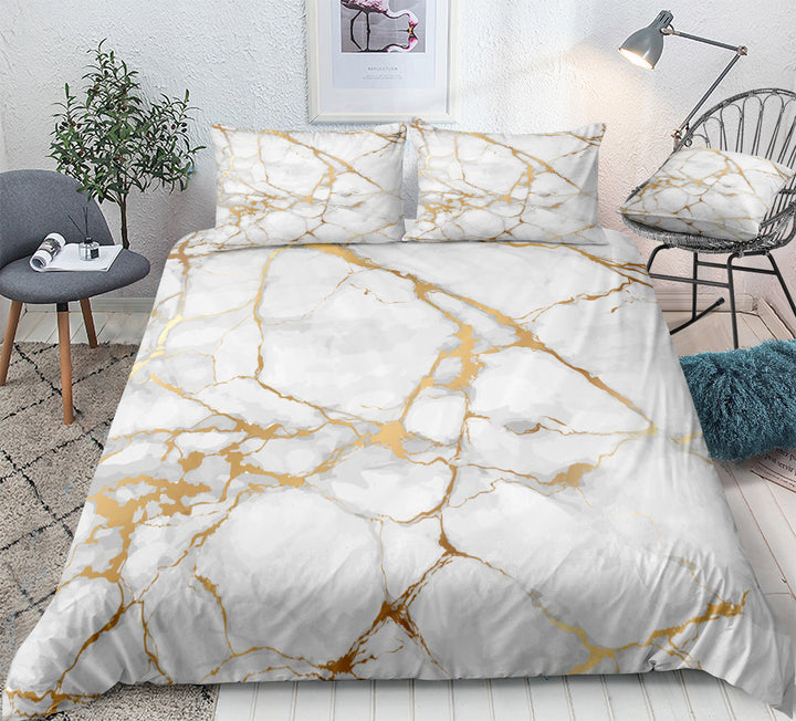 Marble Quilt Cover Set for Instant Designer Bedrooms