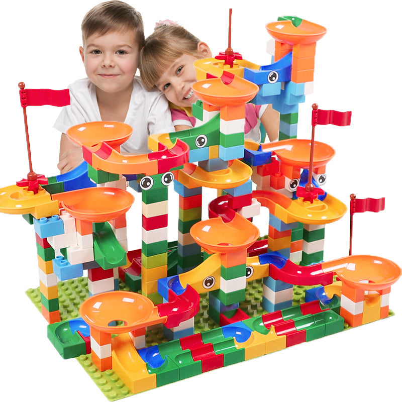 Marble Run Building Blocks for Creative Race Track Play