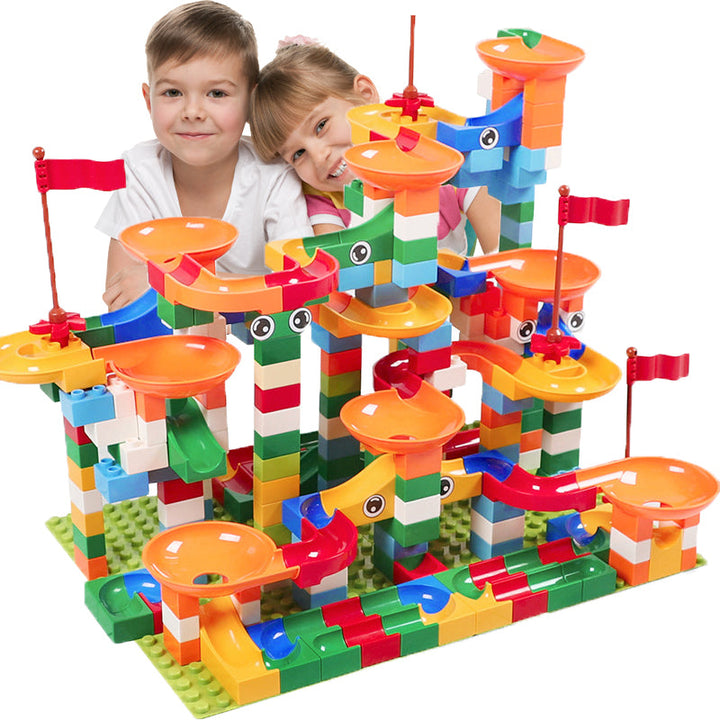 Marble Run Building Blocks for Creative Race Track Play