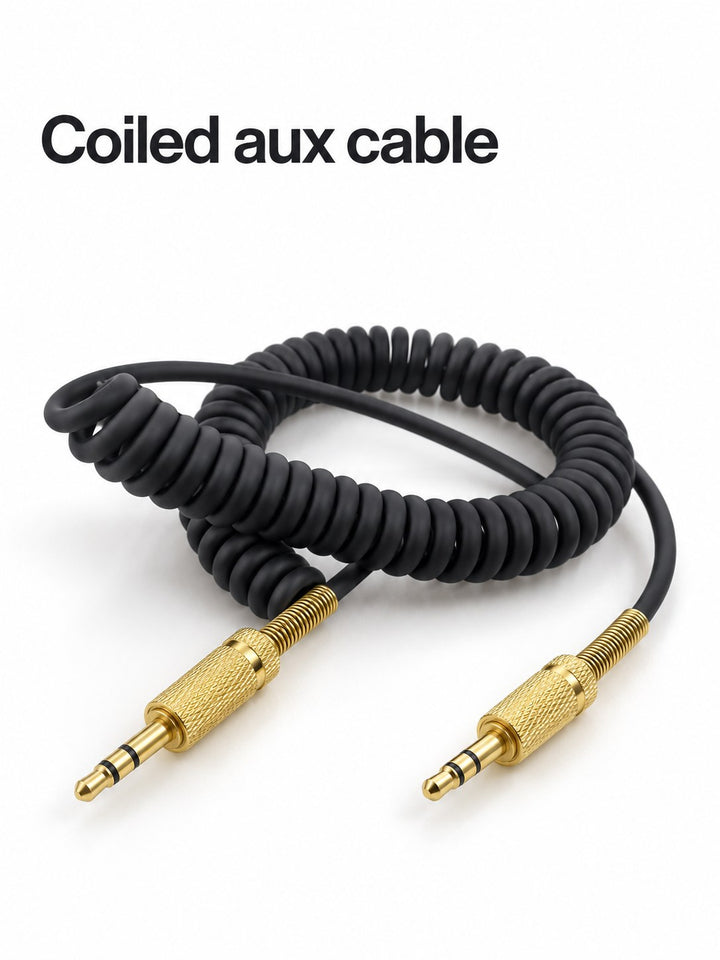 Marshall Woburn Aux Cable: Replacement 3.5mm Coiled Cord