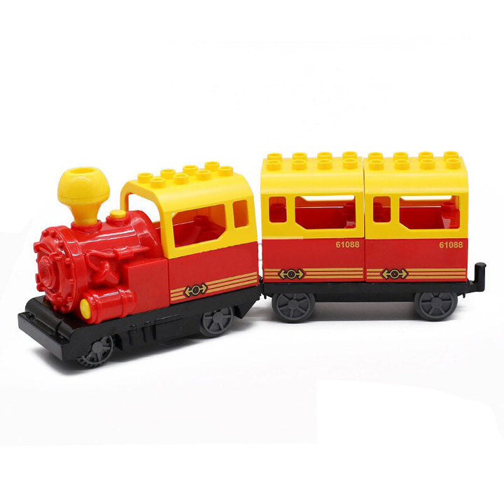 Building Train Toy With Lights, Sounds & 3 Carriages